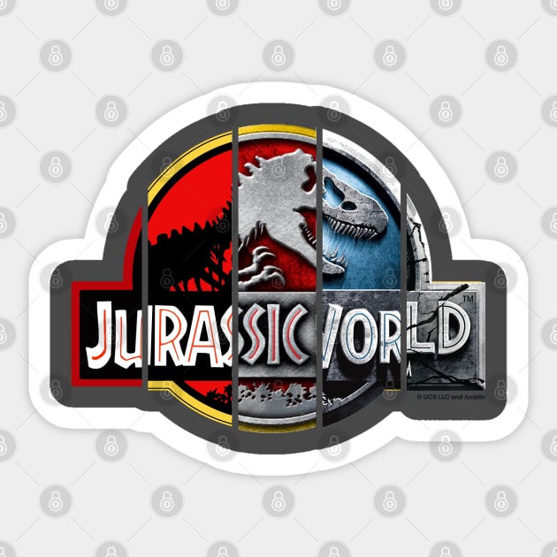 Jurassic World logo evolution. Birthday party gifts. Officially licensed merch. Perfect present for mom mother dad father friend him or her Sticker by SerenityByAlex